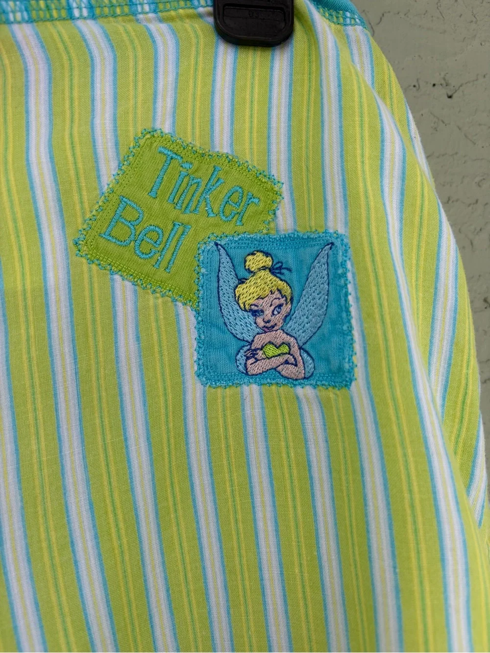 Disney Lime, White & Teal Striped Lounge Capris - Picture 6 of 9